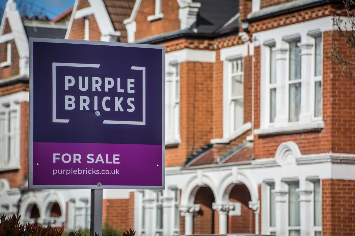 Purplebricks property marketing board