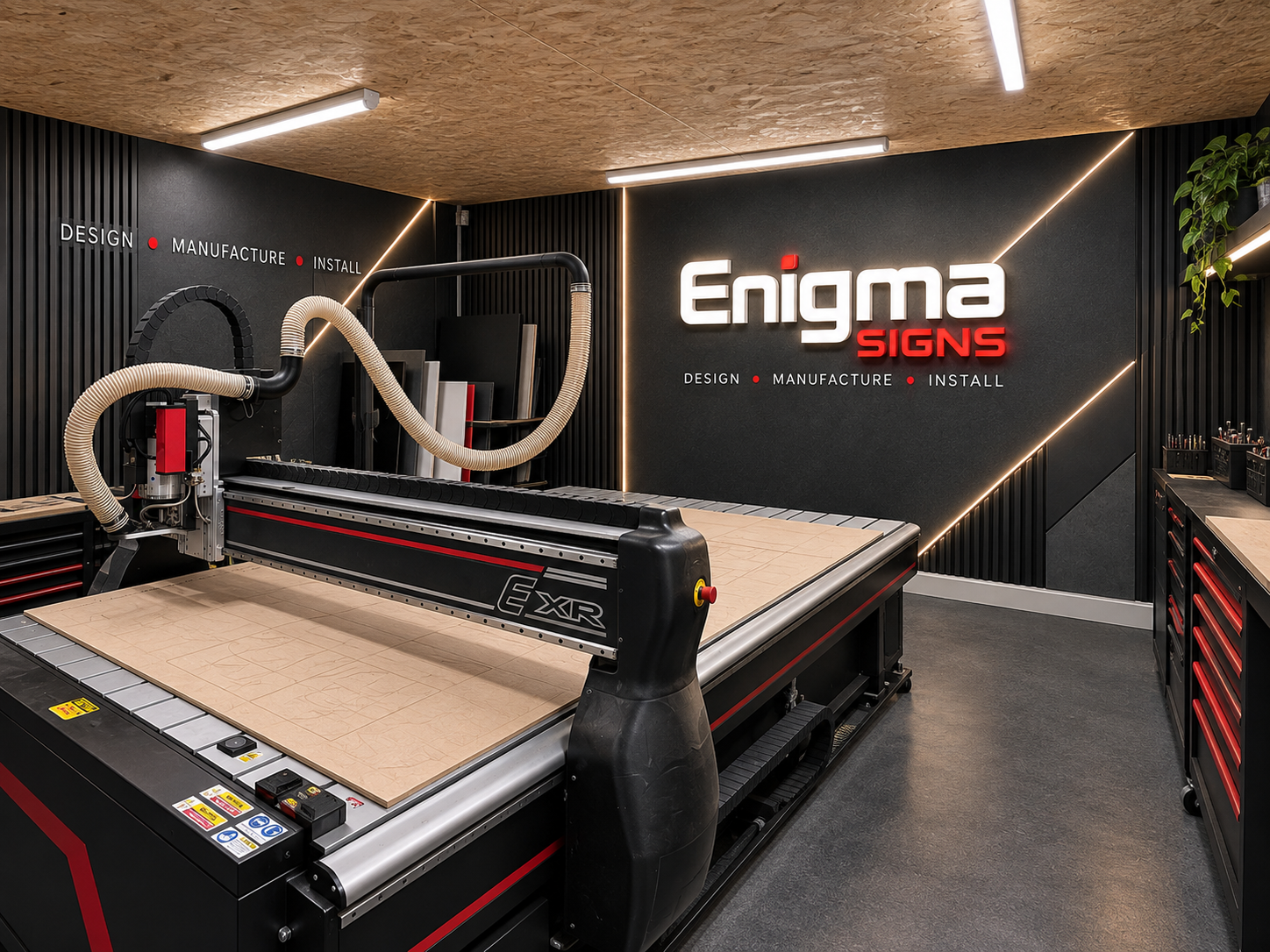 Enigma Signs router workshop