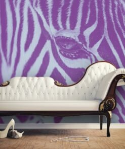 Sihl Wallpaper with Zebra Print