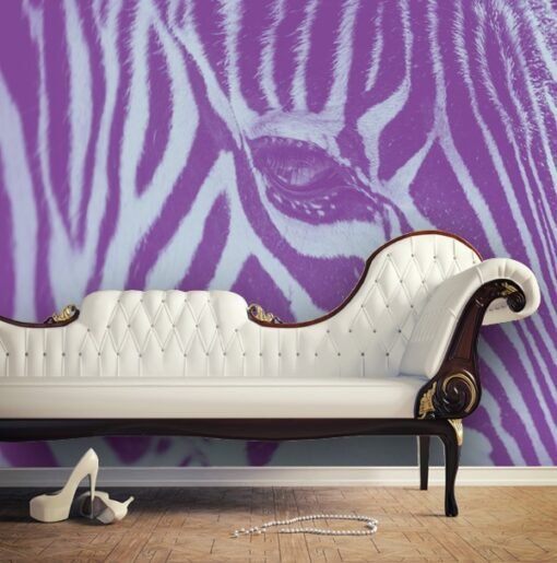 Sihl Wallpaper with Zebra Print